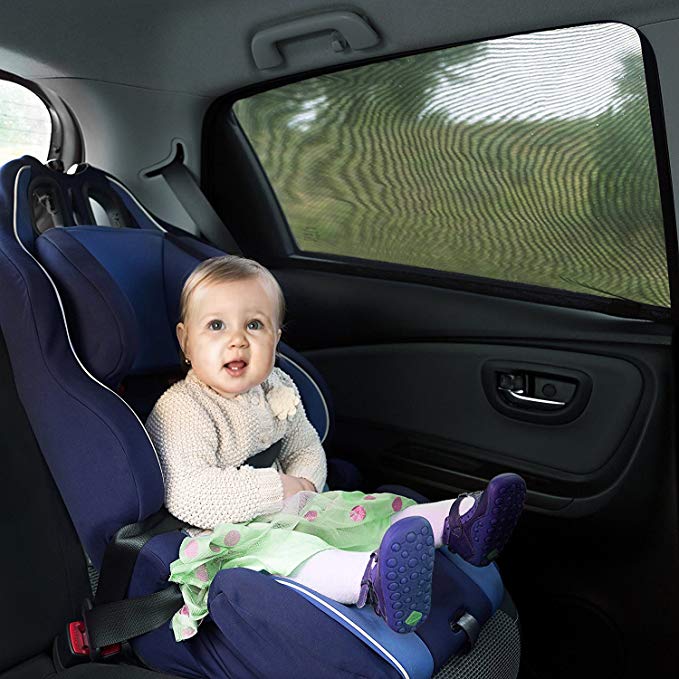 Auto Zonnescherm - Universele Autoruit Zonwering voor Baby en Kind - [2 Stuks]