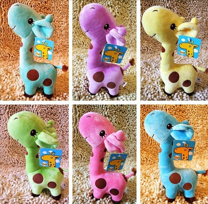 Zachte Baby Giraffe | Kleurrijke Kinderknuffel
