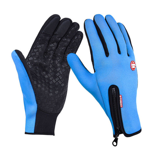 Warme Waterafstotende en Winddichte Handschoenen | Blauw