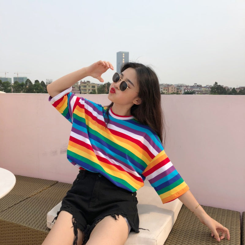 Regenboog Shirt Dames | Super voor deze zomer!
