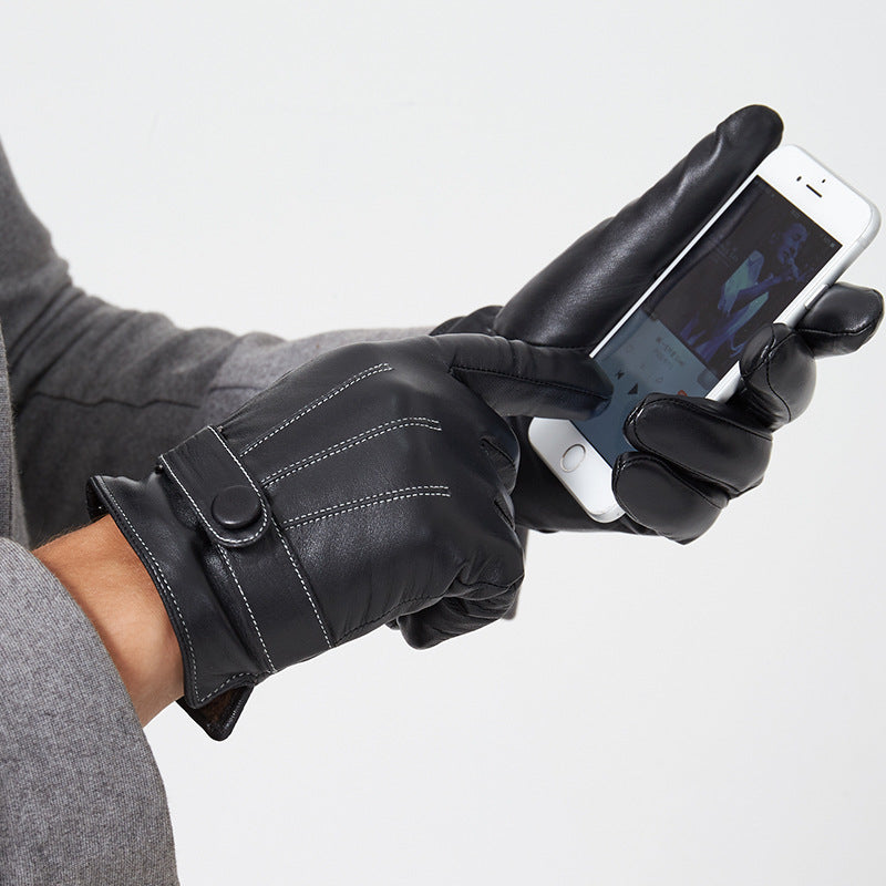 Stoere Touchscreen Handschoenen | Luxe Synthetisch Leer