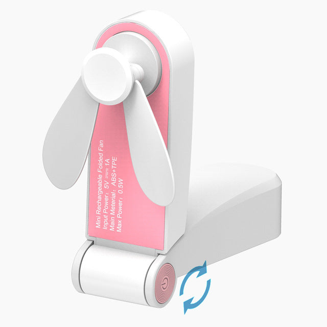 Oplaadbare en Draadloze Mini Ventilator | Heerlijk verkoelend