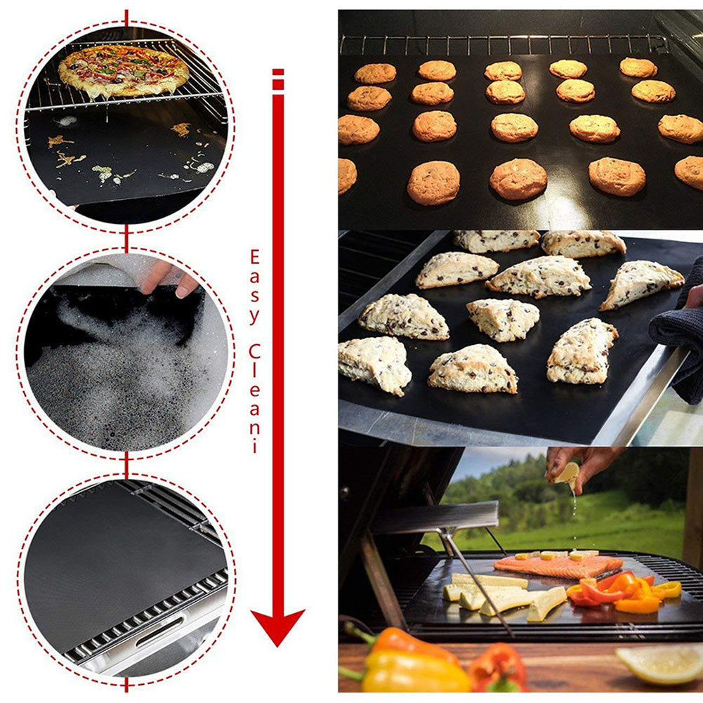 Antikleef Teflon Bakmat - Ovenbestending - Ovenmat & BBQ Grill Mat - Barbecuemat